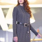 cable dress knitting pattern for women free