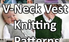 30 + Free V Neck Vest Knitting Patterns