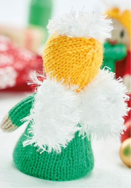 Free Knitting Pattern for Christmas Angels