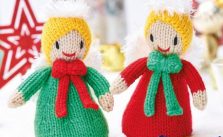 Free Knitting Pattern for Christmas Angels