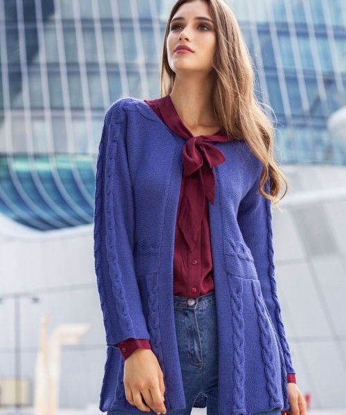 Free Knitting Pattern for Feeling – A Cabled Cardigan