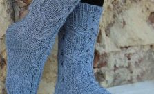 Free Knitting Pattern for Socks with Cables