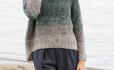 Free Knitting Pattern for a Forest Shadows Sweater with Raglan