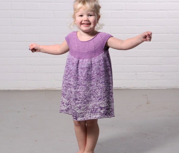 Free Knitting Pattern for a Girl’s Nora Dress