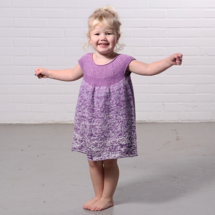 Free Knitting Pattern for a Girl's Nora Dress