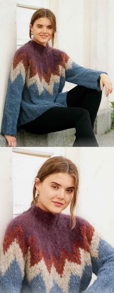 Free Knitting Pattern for a Morocco Love Nordic Style Sweater