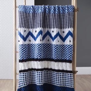 Free Knitting Pattern for a Spot Saver Sampler Throw