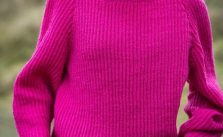 Free Knitting Pattern for a Sweater in Fisherman’s Rib