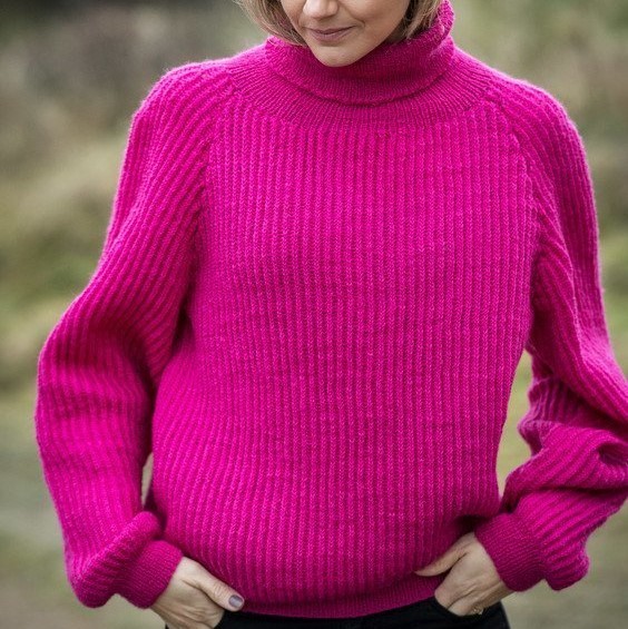 Free Knitting Pattern for a Sweater in Fisherman’s Rib