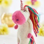 Free Knitting Pattern for a Unicorn Toy