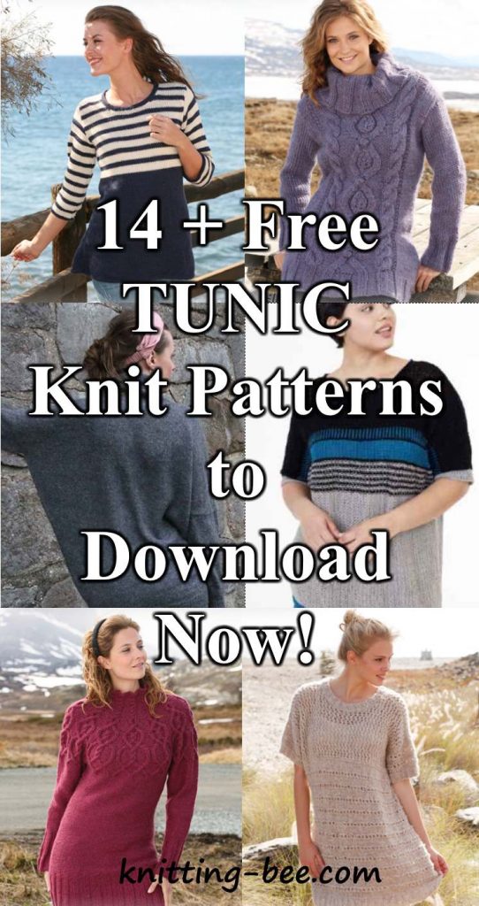 14 + Free Tunic Knitting Patterns to Download Now