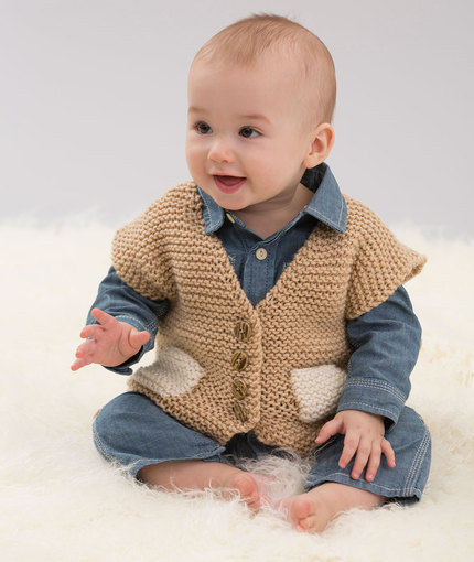 Free V Neck Vest Knitting Patterns for Babies