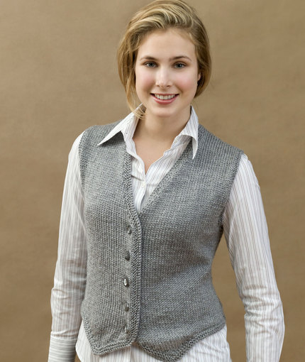 Free V Neck Vest Knitting Patterns for Women