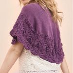 Free Knitting Pattern for a Lace Edged Shawl