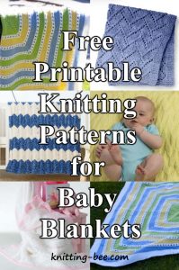 5 Free Printable Knitting Patterns for Baby Blankets