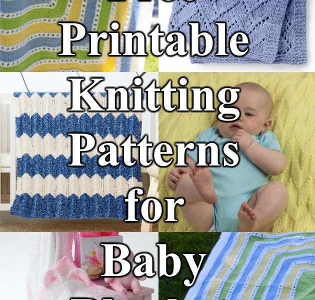 5 Free Printable Knitting Patterns for Baby Blankets