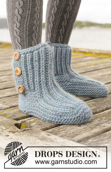 Free Knitting Pattern for Beyond Boots Knit Slippers