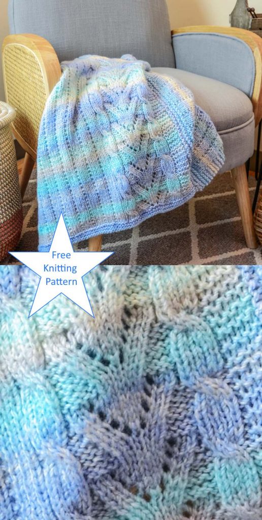 Free Knitting Pattern for a Cable Throw Blanket