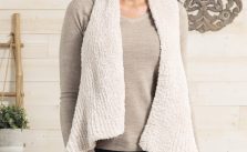 Free Knitting Pattern for a Drape Front Vest