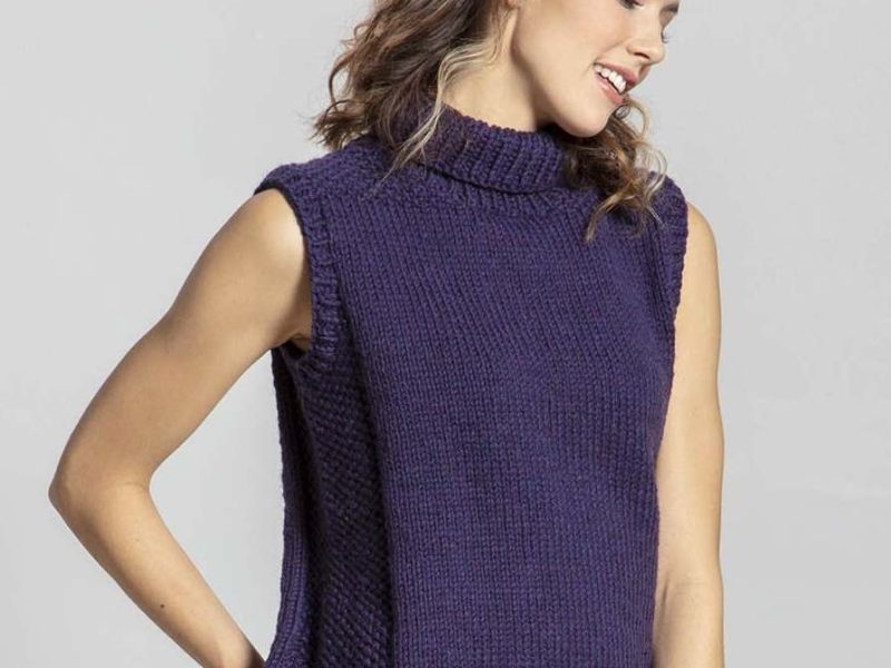 Free Knitting Pattern for a Vest Top Citadel