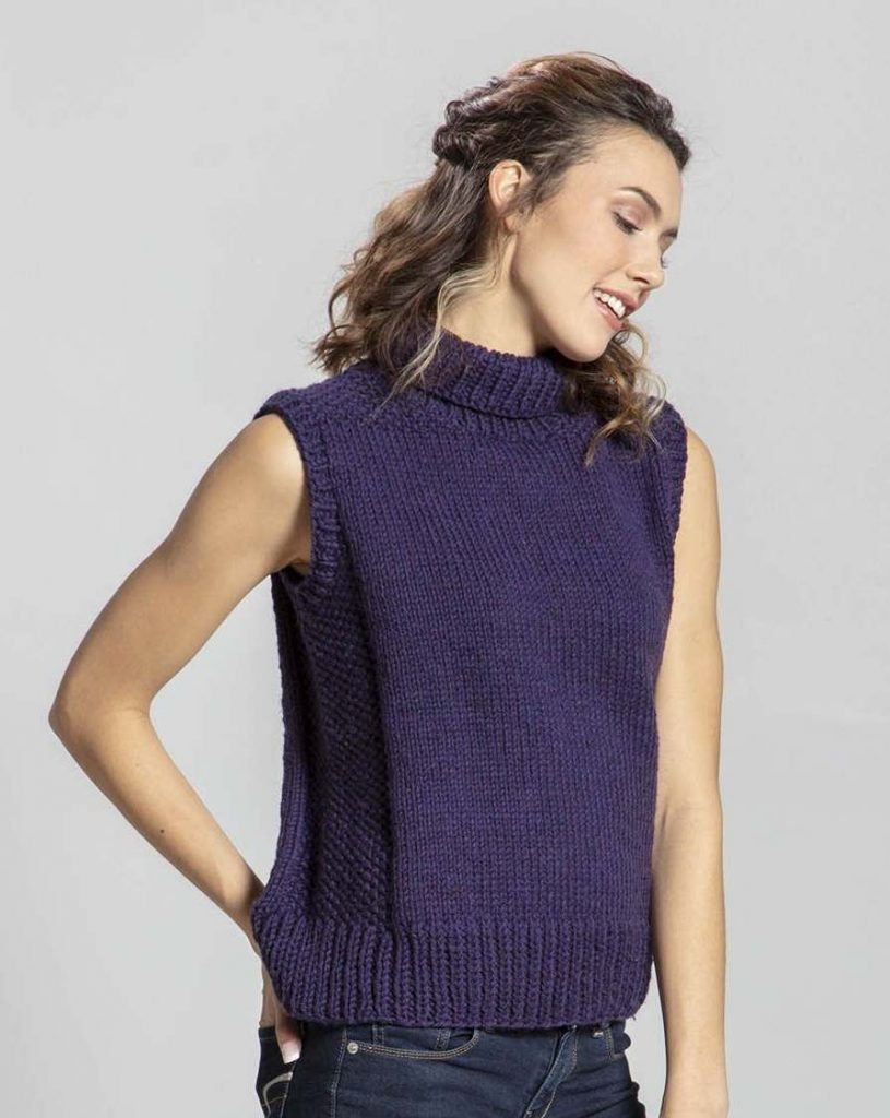 Free Knitting Pattern for a Vest Top Citadel