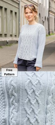 Women's Cable Knit Sweater Patterns Free to Download