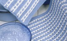 Free knitting pattern for a dishcloth and pot holder