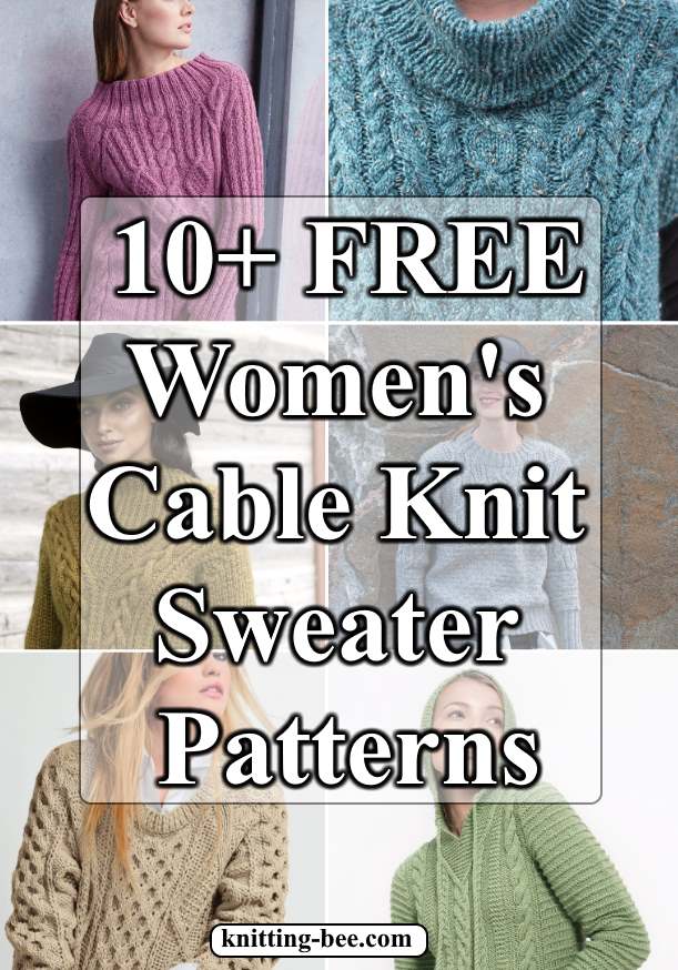 Women's Cable Knit Sweater Patterns Free