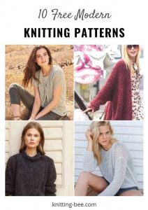 10 Free Modern Women’s Knitting Patterns
