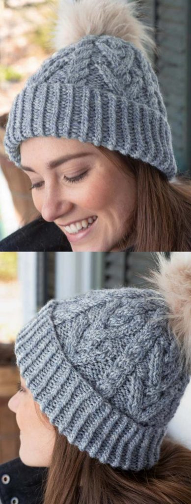 Free Cabled Hat Knitting Pattern