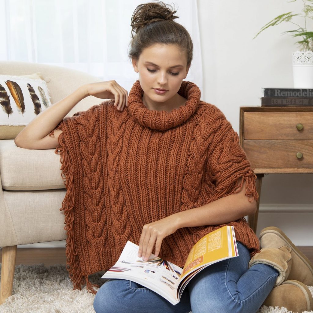 Free Knitting Pattern for Gemma Poncho