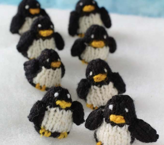 Free Knitting Pattern for Penguins