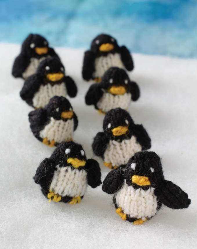Free Knitting Pattern for Penguins