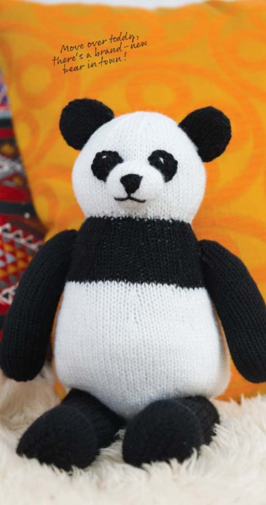 Free Knitting Pattern for Percy the Panda