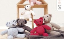 Free Knitting Pattern for a Teddy Bear and Picnic Blanket