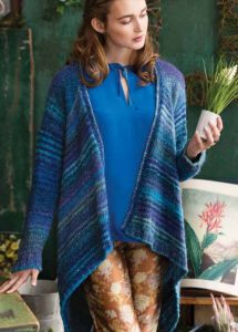 Free Knitting Pattern for a Waterfall Cardigan