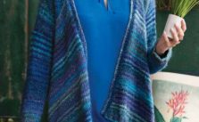 Free Knitting Pattern for a Waterfall Cardigan