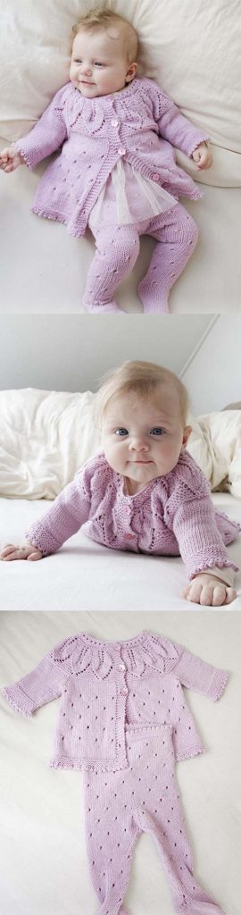 Free baby knitting patterns jacket and tights 2019