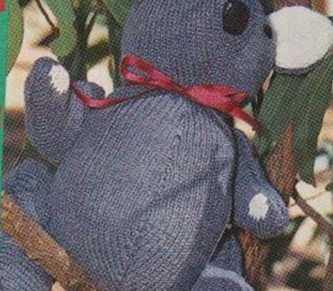 Free knitting pattern for Kitty the Koala