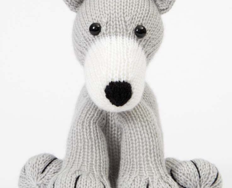 Free knitting pattern for a greyhound dog