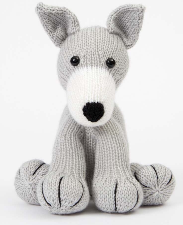 Free knitting pattern for a greyhound dog