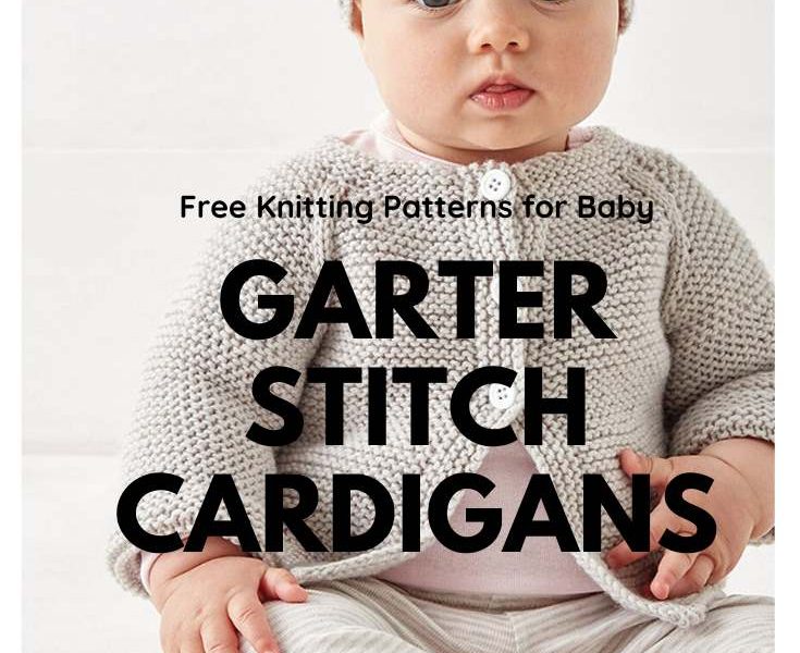 Free Knitting Pattern Garter Stitch Baby Cardigan Downloadable NOW!