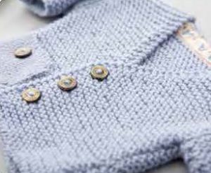 Free Knitting Pattern for a Baby Windsor Cardigan