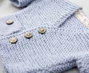 Free Knitting Pattern for a Baby Windsor Cardigan