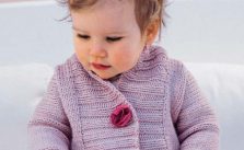 Free Knitting Pattern for a Ribbed Baby Jacket