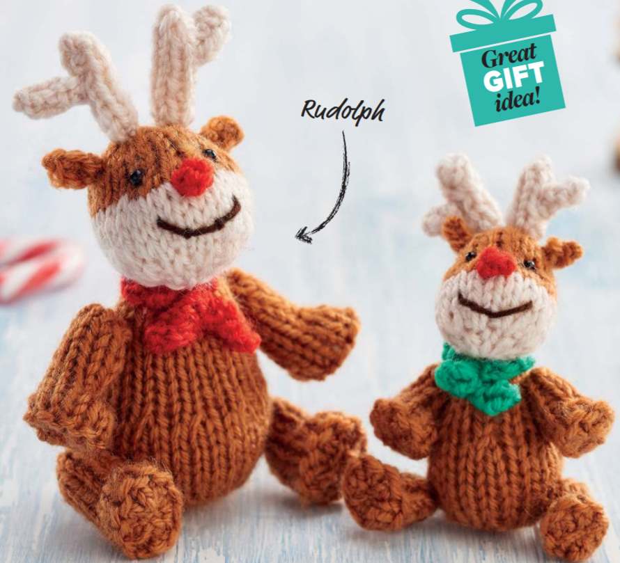 Free knit pattern for rudolph