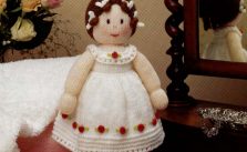 Free knitting pattern for a pretty doll