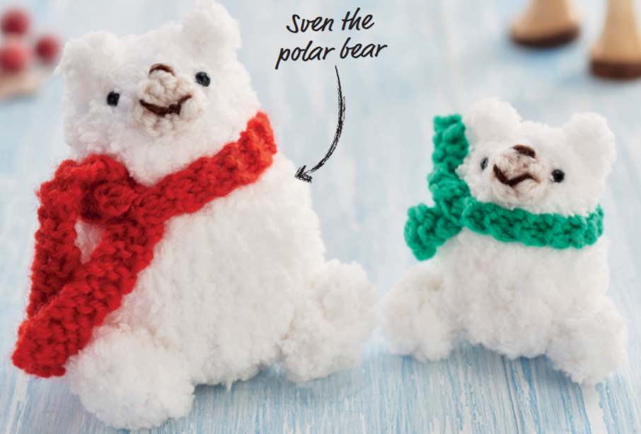 Polar bear knit pattern