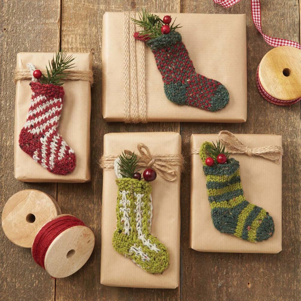 Holiday sock girft knit pattern