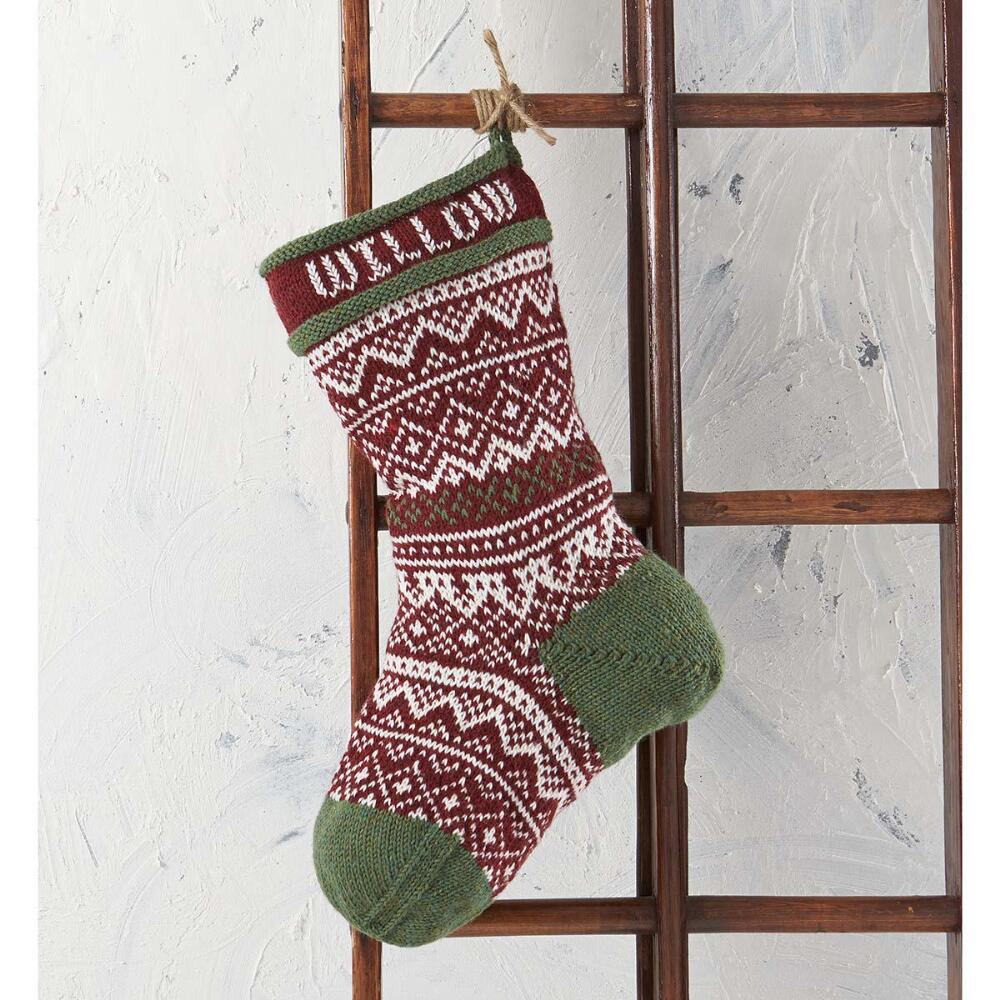 Norther stocking free Christmas pattern download